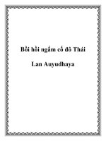 Bồi hồi ngắm cố đô Thái Lan Auyudhaya docx