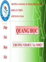 Chương 8 “Bức xạ nhiệt” pptx