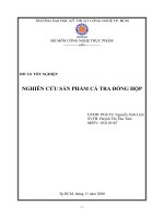 nghiên cứu sản xuất sản phẩm cá tra đóng hộp