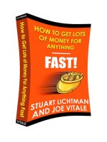 How to get lots of money for anything