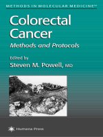colorectal cancer, methods and protocols