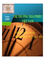 Thuyết trình Thị trường trái phiếu Việt Nam