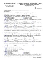 Đề thi - Đáp án môn Vật lí - Tốt nghiệp THPT Giáo dục trung học phổ thông ( 2013 ) Mã đề 269 pdf
