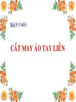 Bài giảng về nghề cắt may - Bài 9 Cắt may áo tay liền