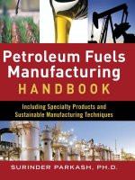petroleum fuels manufacturing handbook including specialty products and sustainable manufacturing techniques