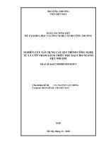Nghiên cứu xây dựng các quy trình công nghệ xử lý ướt nhằm giảm thiểu độc hại cho ngành dệt nhuộm