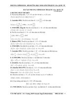 PHƯƠNG TRÌNH HÀM - BỒI DƯỠNG HỌC SINH GIỎI THI QUỐC GIA, QUỐC TẾ