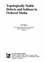 mineev v.p. topologically stable defects and solitons in ordered media
