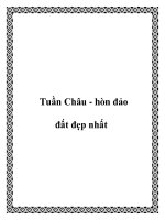 Tuần Châu - hòn đảo đất đẹp nhất pdf