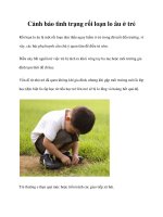 Cảnh báo tình trạng rối loạn lo âu ở trẻ doc