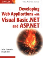developing web applications with visualbasic .net and asp.net 2002