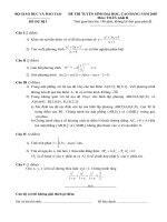 Đề dự bị số 1 khối b   2005