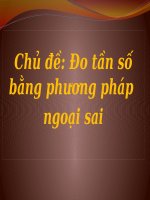 Đề tài đo tần số bằng phương pháp ngoại sai trong kỹ thuật đo lường điện tử