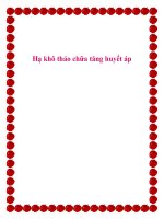 Hạ khô thảo chữa tăng huyết áp. ppt