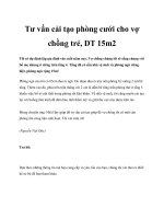 Tư vấn cải tạo phòng cưới cho vợ chồng trẻ, DT 15m2 potx