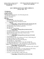 QUY TRINH GIANG DAY CHINH TA