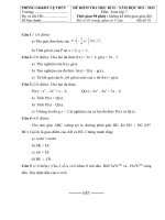 Đề kiểm tra học kỳ II Toán 7 năm học 2011 - 2012 Phòng GD & ĐT Lệ Thủy