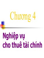 Chương 4 -  Nghiệp vụ cho thuê tài chính, Môn Nghiệp vụ ngân hàng Thương mại