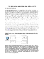 Cho phép nhiều người dùng đăng nhập với VNC ppt