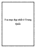 5 sa mạc đẹp nhất ở Trung Quốc doc