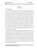 đánh giá hiệu quả sản xuất kinh doanh gỗ của công ty cổ phần chế biến lâm sản hương giang - thừa thiên huế