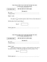 CUỘC THI OLYMPIC TOÁN TUỔI THƠ NĂM HỌC 2012 -2013 CẤP TIỂU HỌC THÀNH PHỐ BÀ RỊA ĐỀ THI TIẾP SỨC ĐỒNG ĐỘI ppt