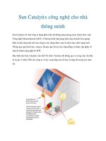 Sun Catalytix công nghệ cho nhà thông minh docx