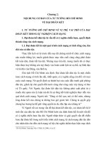 NỘI DUNG CƠ BẢN CỦA TƯ TƯỞNG HỒ CHÍ MINH VỀ ĐẠI ĐOÀN KẾT