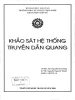 Đồ án Khảo sát hệ thống truyền dẫn quang