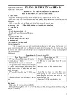 Giáo án Sinh học 9 tham khảo theo chuẩn kiến thức kỹ năng mới