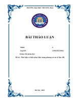 Kinh tế lượng Phát hiện và khắc phục hiện tượng phương sai sai số thay đổi