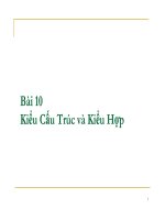 Bài 10 Kiểu Cấu Trúc và Kiểu Hợp pdf