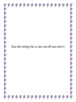 Những bài ca dao đặc sắc về tình yêu docx