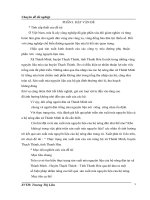 thực trạng sản xuất mía của các nông hộ xã thành minh, huyện thạch thành, tỉnh thanh hóa