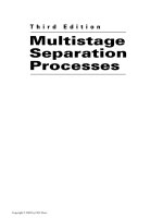 multistage separation processes for chemical engineers