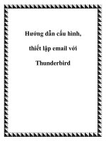 Hướng dẫn cấu hình, thiết lập email với Thunderbird pptx