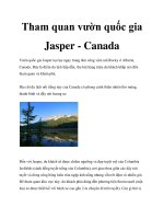 Tham quan vườn quốc gia Jasper - Canada potx