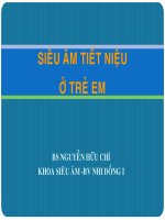 Siêu âm tiết niệu ở trẻ em pptx