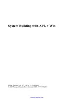 system building with apl + win