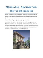 Mặt tiền nhà ở - Nghệ thuật 