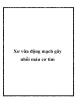 Xơ vữa động mạch gây nhồi máu cơ tim pptx