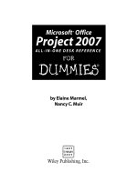 microsoft office project 2007 all-in-one desk reference for dummies (isbn - 0470137673)