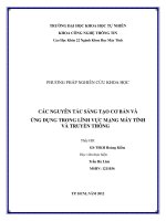 tiểu luận các nguyên tắc sáng ứng dụng cơ bản và ứng dụng trong lĩnh vực máy tính và truyền thông