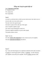 Tiếng anh chuyên ngành điện tử