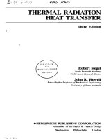 thermal radiation heat transfer, third edition