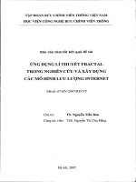 Ứng dụng lí thuyết fractal trong nghiên cứu và xây dựng các mô hình lưu lượng internet