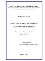 Education in Dong Anh district - tradition and modernity = Giáo dục Đông Anh - Truyền thống và hiện đại