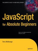 apress javascript for absolute beginners