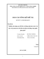 Nghiên cứu nâng cao độ bền và chống mài mòn của vỏ và trục vít ép máy tạo viên thức ăn thủy sản bằng công nghệ phun phủ