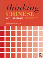 thinking chinese translation a course in translation method chinese to english
